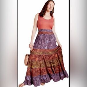 Bohemian Multi-Color Maxi dress by Anthropologie